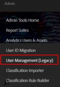 User Management legacy