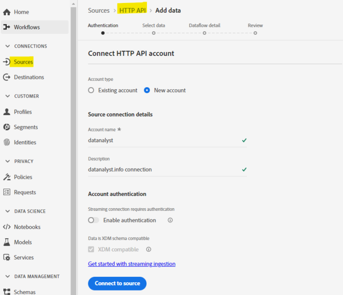 Implement AEP Web SDK Launch Extension for datanalyst.info | Datanalyst